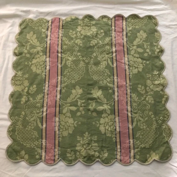 Jane Wilner Designs set of 2 euro pillow shams Hillhouse jacquard floral - Picture 2 of 4